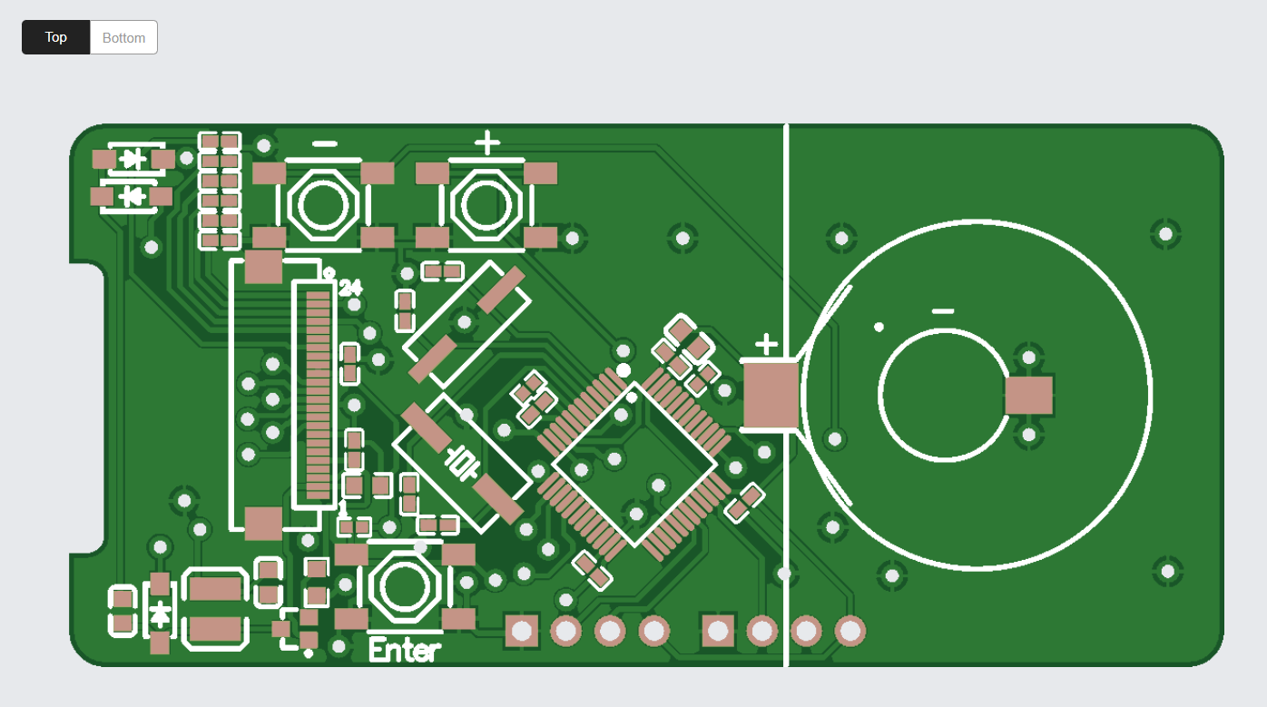 Smart Day Clock Circuit design board