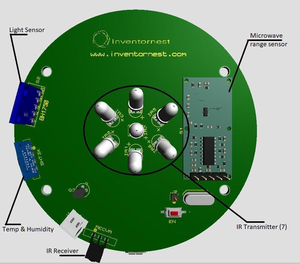 Smart Universal Remote PCB